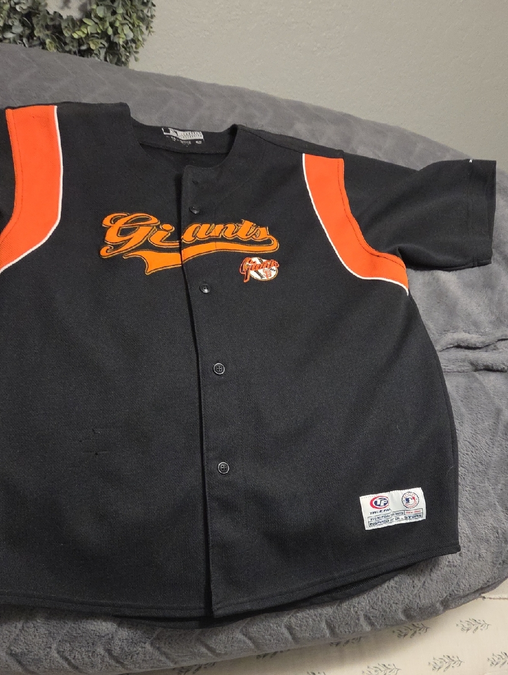 Giants Black & Orange Womens Baseball Jersey